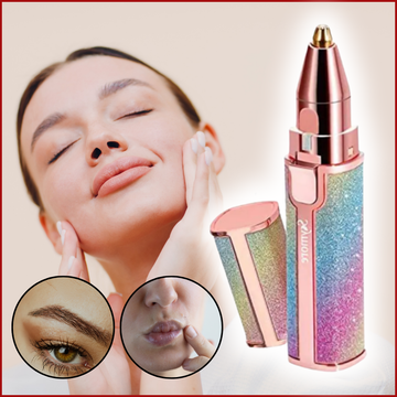 2‑in‑1 Rechargeable Painless Eyebrow & Facial Hair Remover