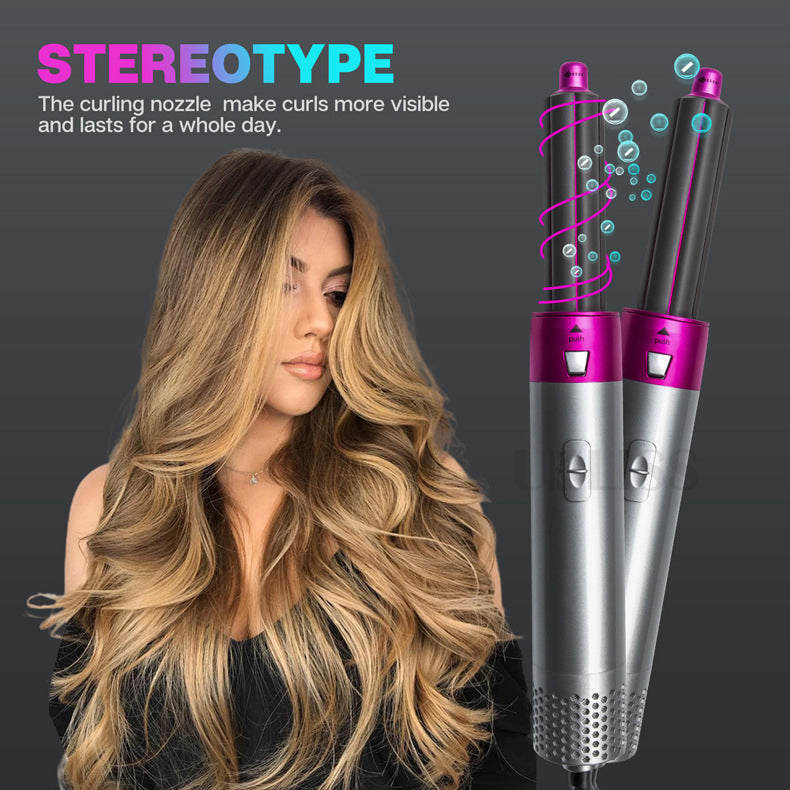 5 in 1 Hair Styler Kit – Curl, Straighten, Volumize & Dry with One Tool